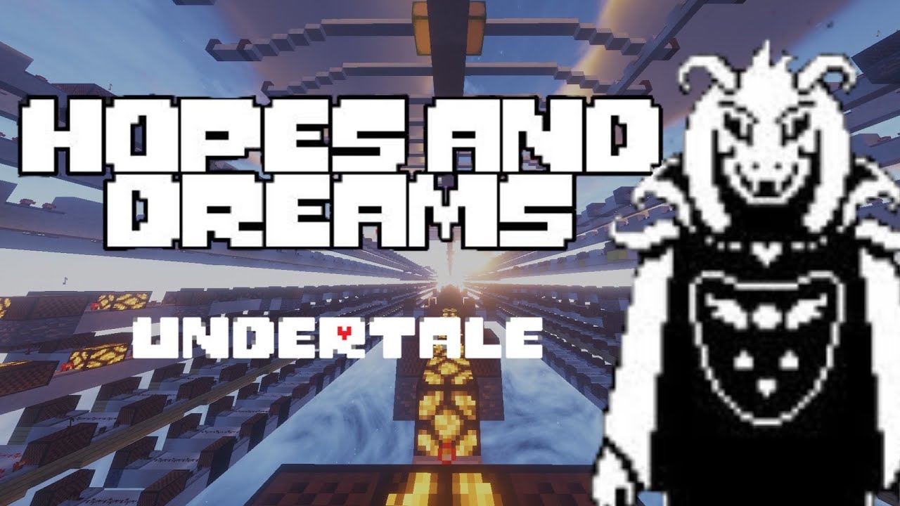 【Minecraft】Hopes And Dreams｜Undertale‐アズリエル戦BGM｜音ブロックで演奏してみた