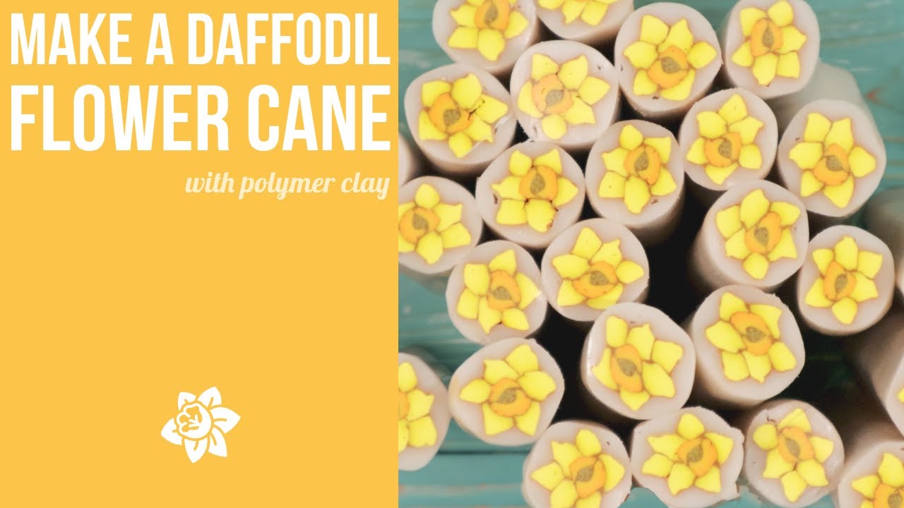 Make Some Daffodil Canes from Polymer Clay 🌼