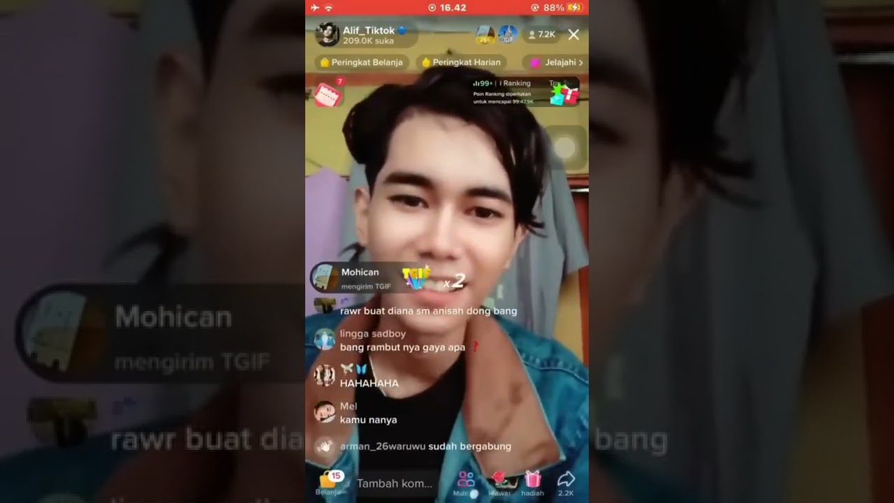 DILAN CEPMEK MARAH SAAT LIVE DIGANGGUIN #dilankw #cepmek
