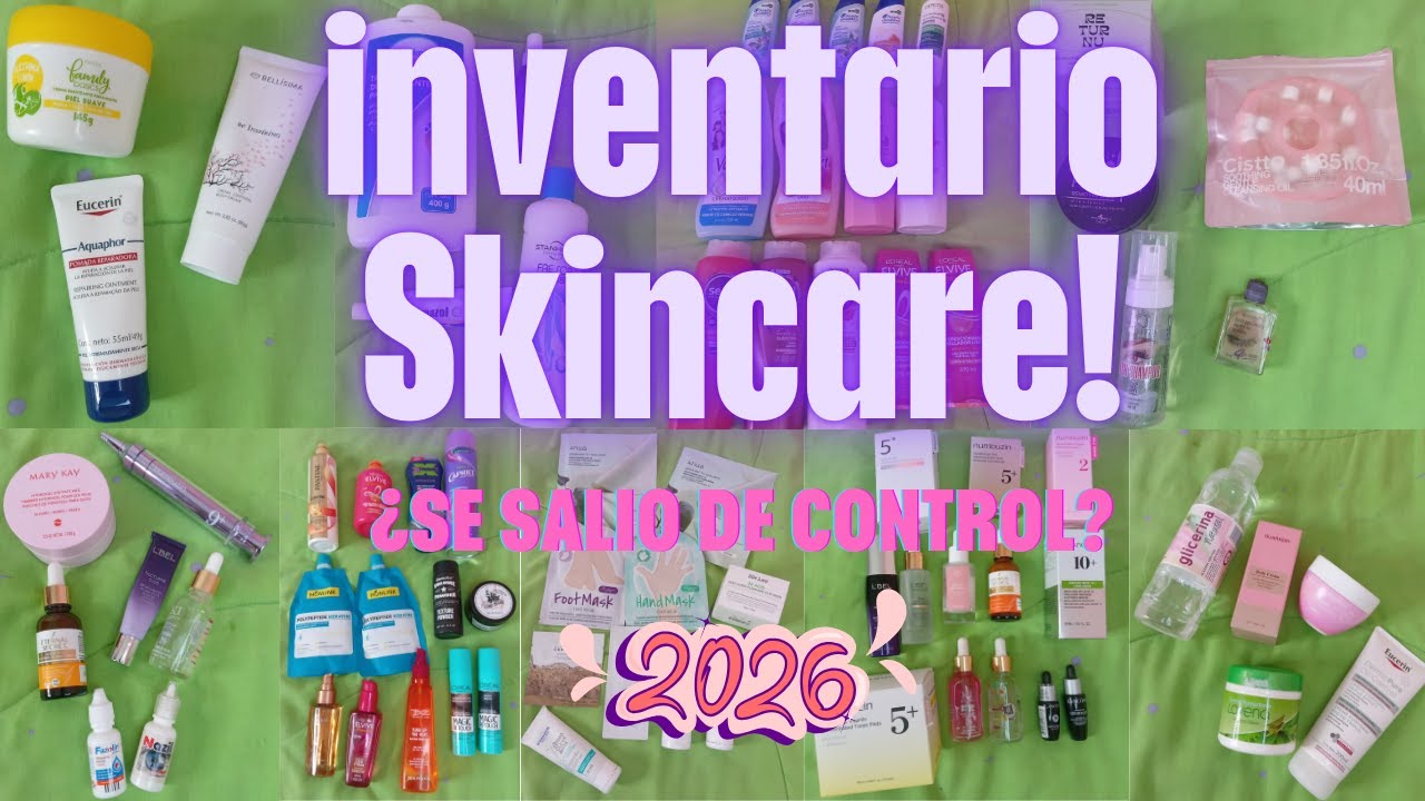 Inventario de SkinCare 2026 ¡Esto se salio de control! #makeupinventory #skincare  #CorderitoMiriam