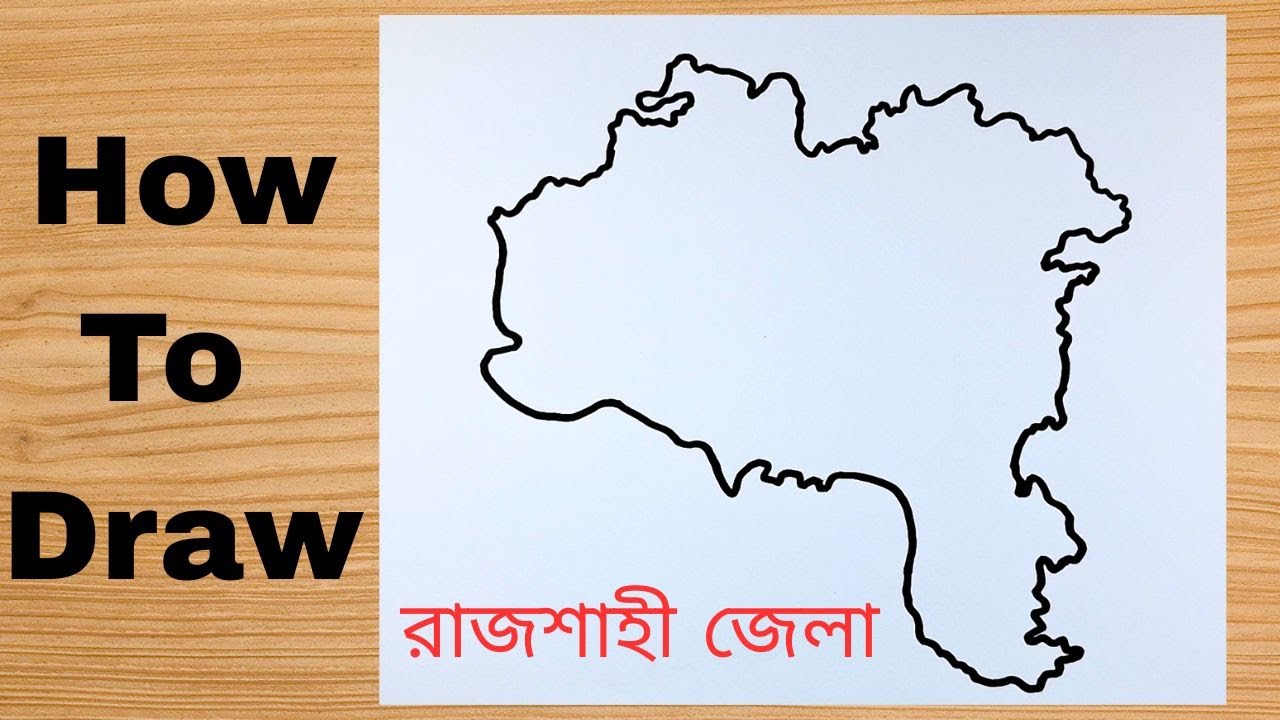 Drawing Rajshahi District Map - Bangladesh