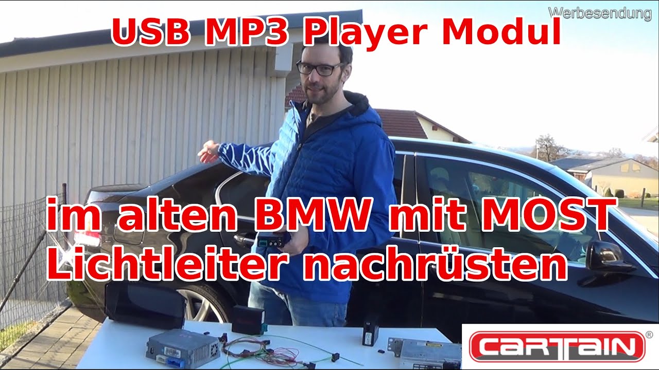 Cartain CP740 USB & DR700 DAB+ im 7er E65 verbauen | MOST Lichtleiter -Anschlüsse im BMW nachrüsten.