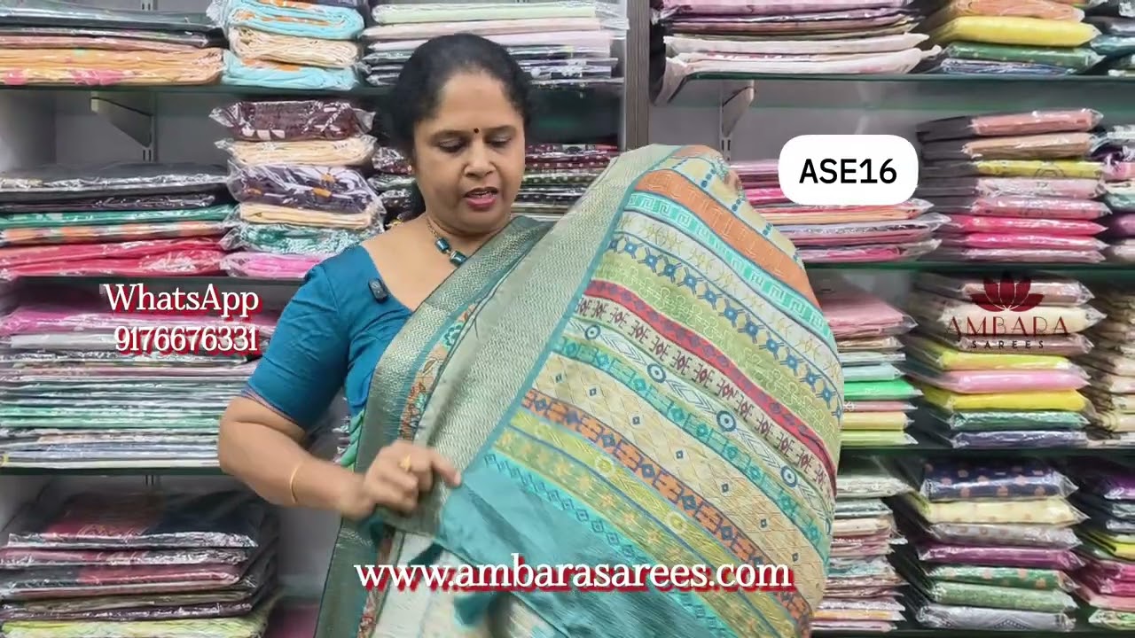 Floral semi Tussar sarees || Rs 1050 + shipping-|| www.ambarasarees.com || what’s app 9176676331