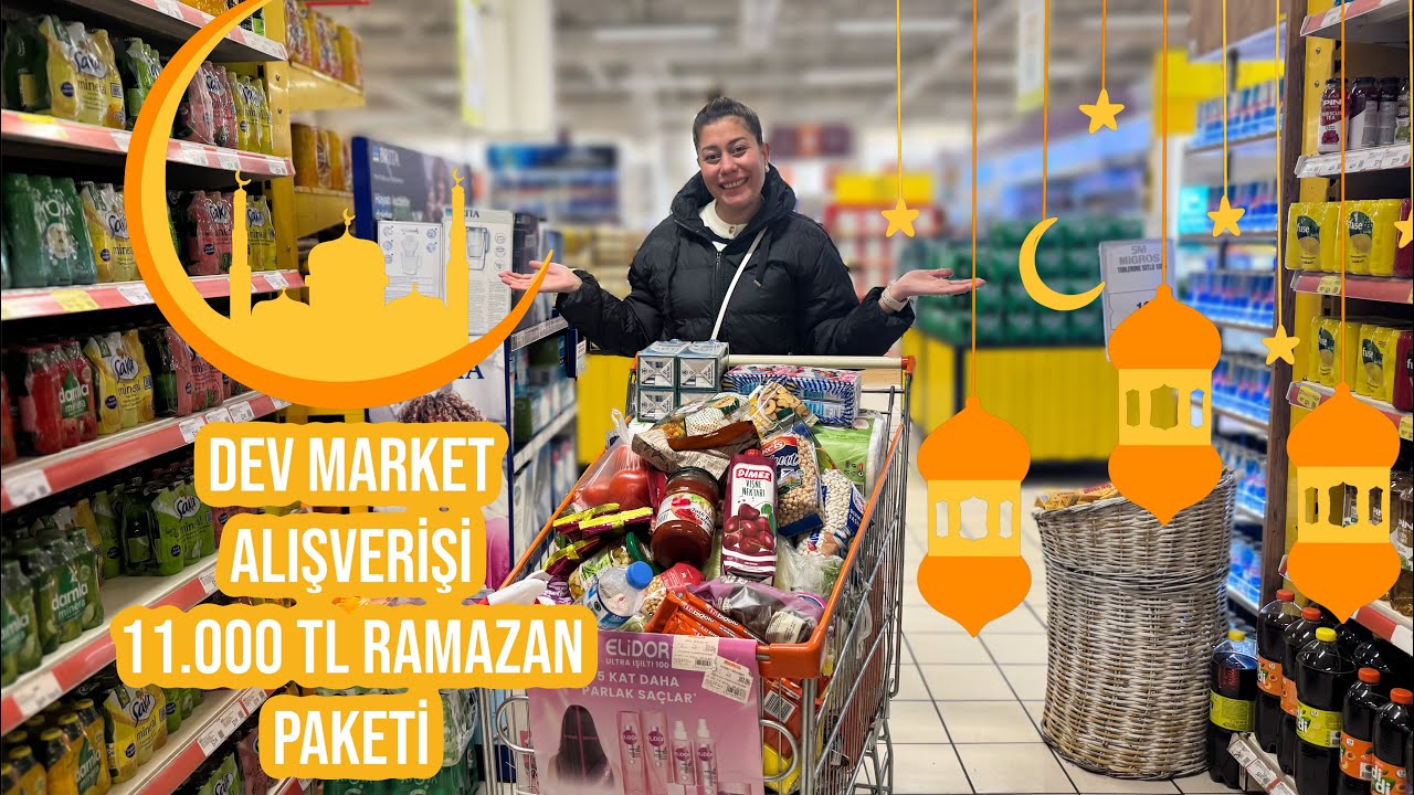 11.000 TL KOLİYLE RAMAZAN MARKET ALIŞVERİŞİ🥳GÜNCEL RAMAZAN FİYATLARI