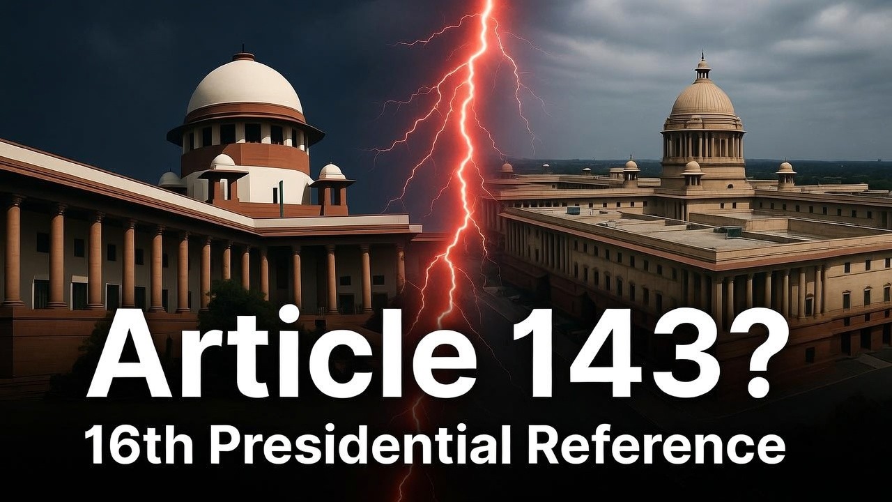 What the 16th Presidential Reference Really Means | Article 143 | Supreme Court 