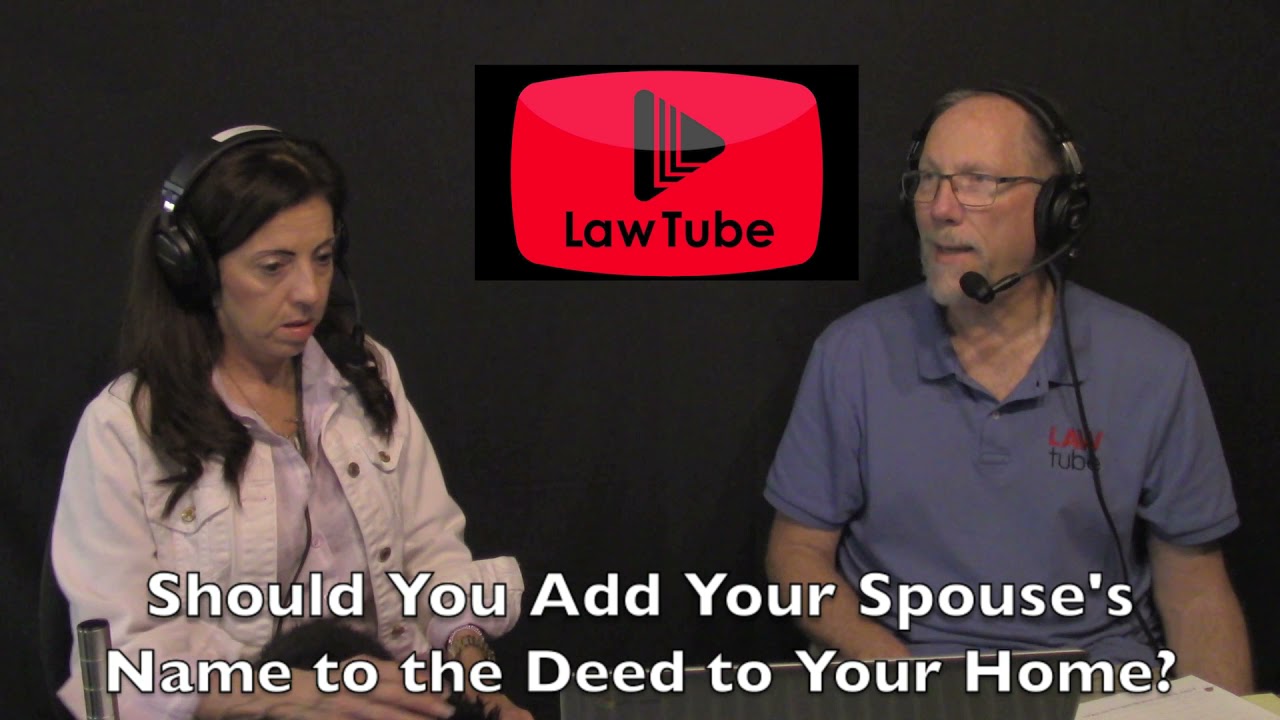 Should you add your spouse's name to the deed to your home?