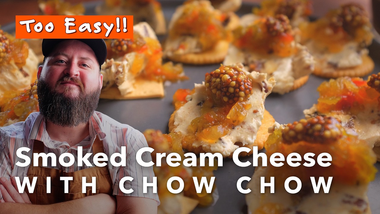 Too Easy! | Smoked Bacon Cream Cheese Recipe with Chow Chow | Chef Tom X All Things Barbecue