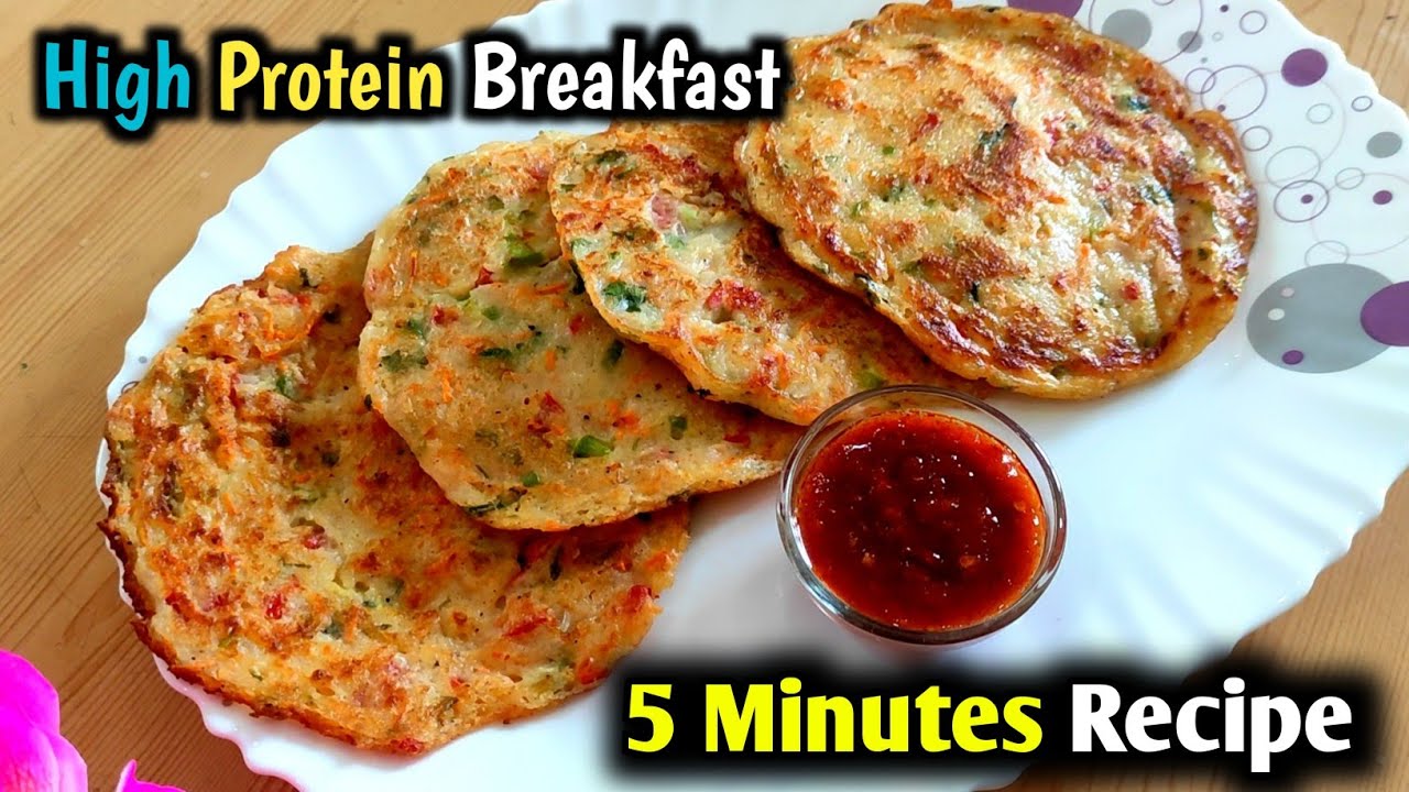 High Protein Instant Healthy Breakfast Recipe | High Protein Chilla Recipe | Poha Besan Chilla