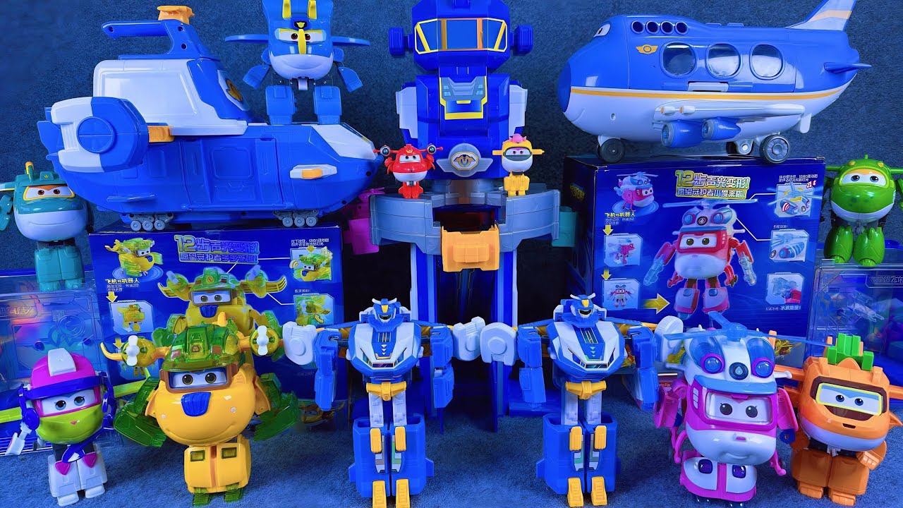 26-minute of satisfying unboxing, cool Super Wings Space Base Set Series ASMR | Review Toys