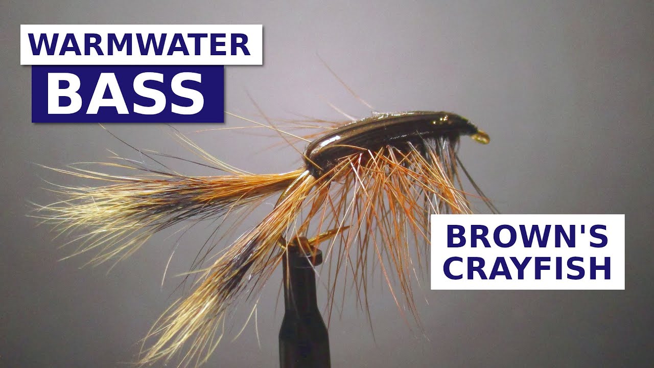 Вязание мушки для простого рака (шаблон Don Brown Crawdad Fly)