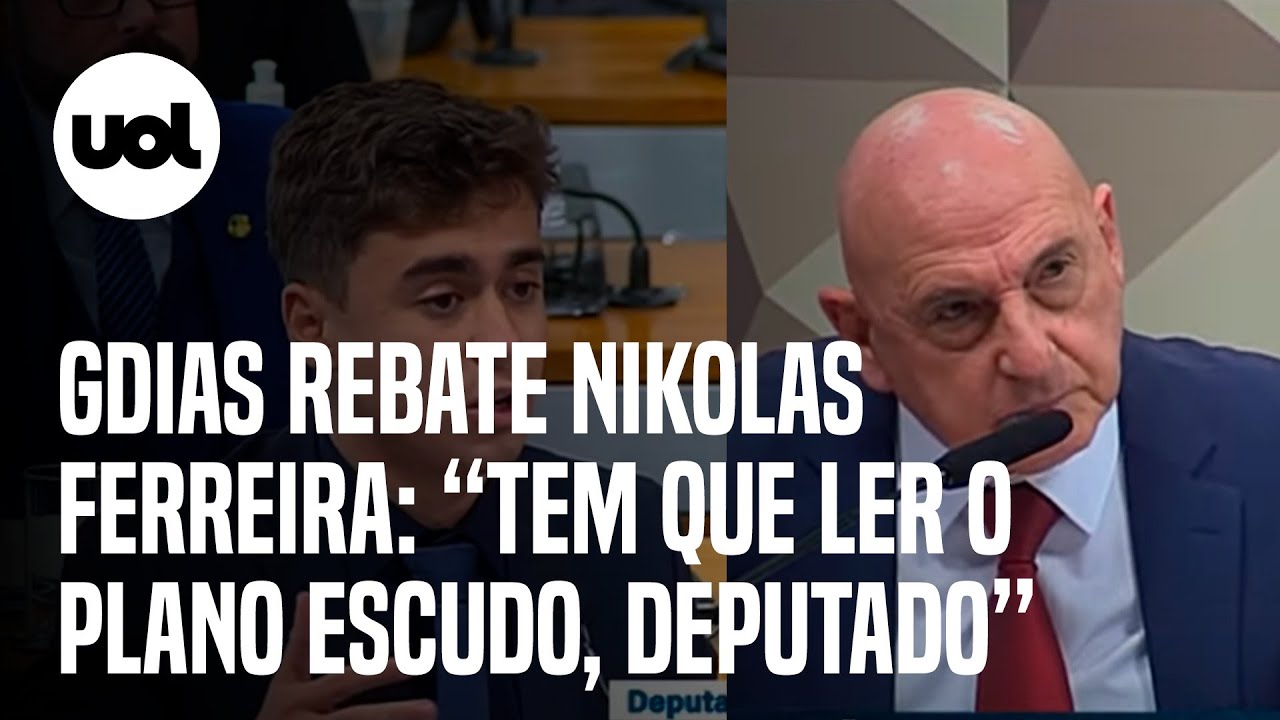 CPI do 8/1: Gonçalves Dias se nega a responder à oposição e manda Nikolas Ferreira ler Plano Escudo