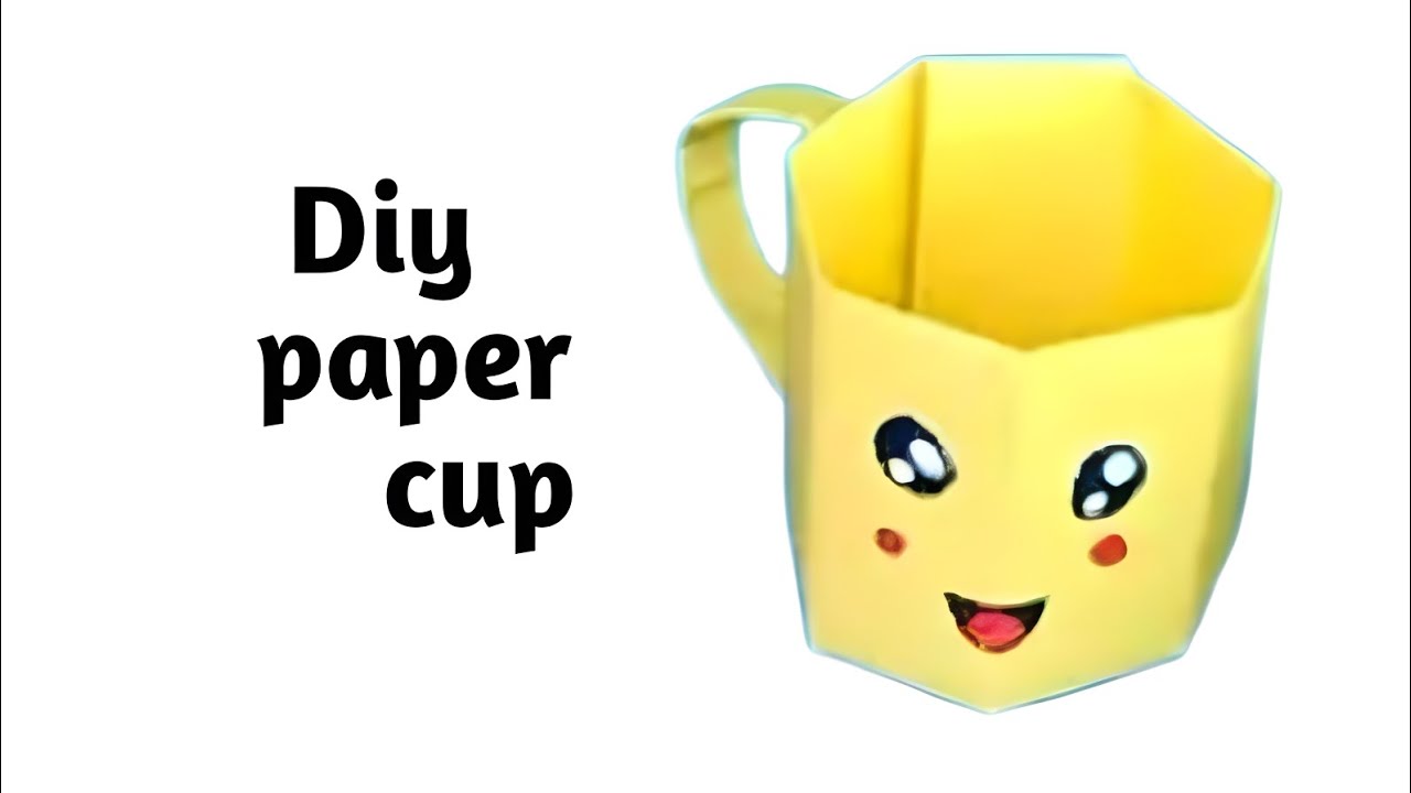 Paper cup! how to make paper cup! origami paper crafts