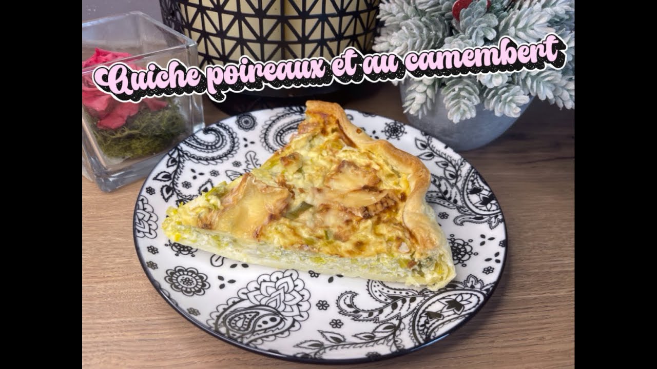 Quiche au poireaux et au camembert