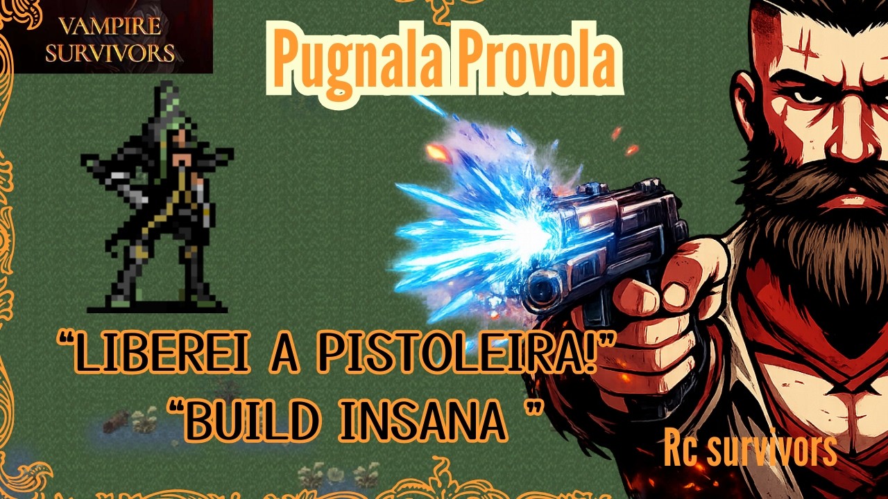 COMO LIBERAR PUGNALA PROVOLA + BUILD OVERPOWER DE PROJÉTEIS | Vampire Survivors