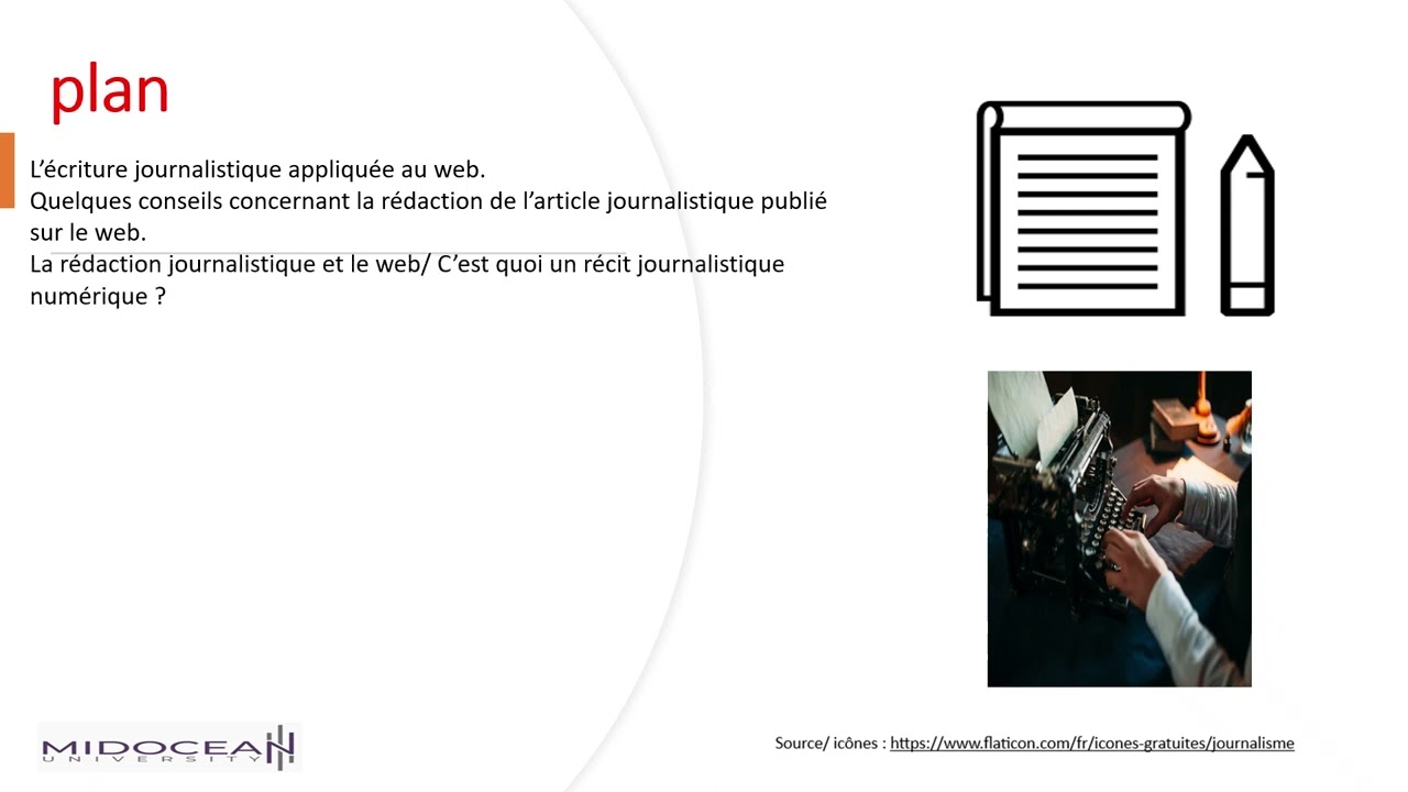Rédaction Journalistique _ le cours 10 _Écrire pour Internet_ Midocean University
