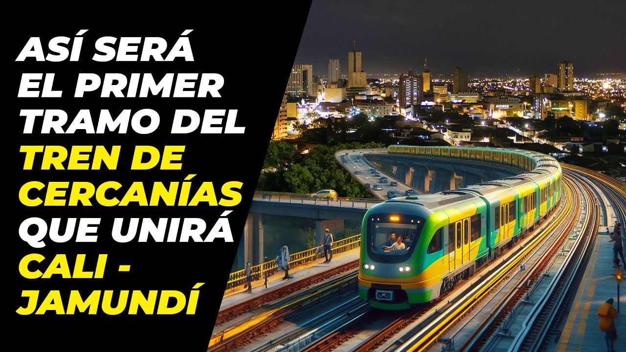 Así será el primer tramo del Tren de Cercanías que unirá Cali - Jamundí