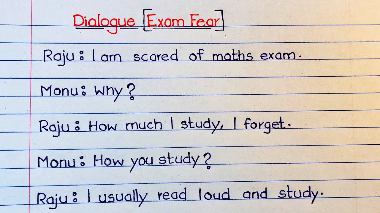 A short conversation with friends | Exam tension| Friends Dialogue@Writingclaz 