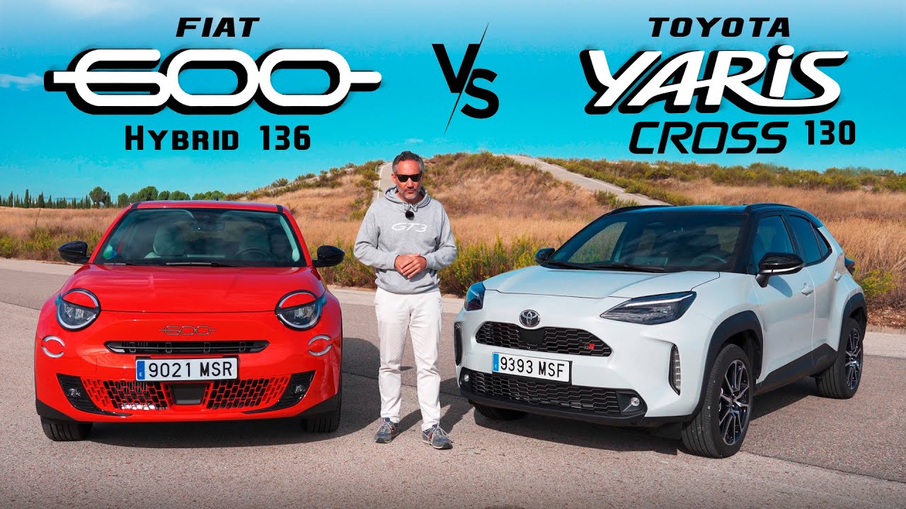 Prueba de dos SUV h&iacute;bridos interesantes: Fiat 600 vs Yaris Cross