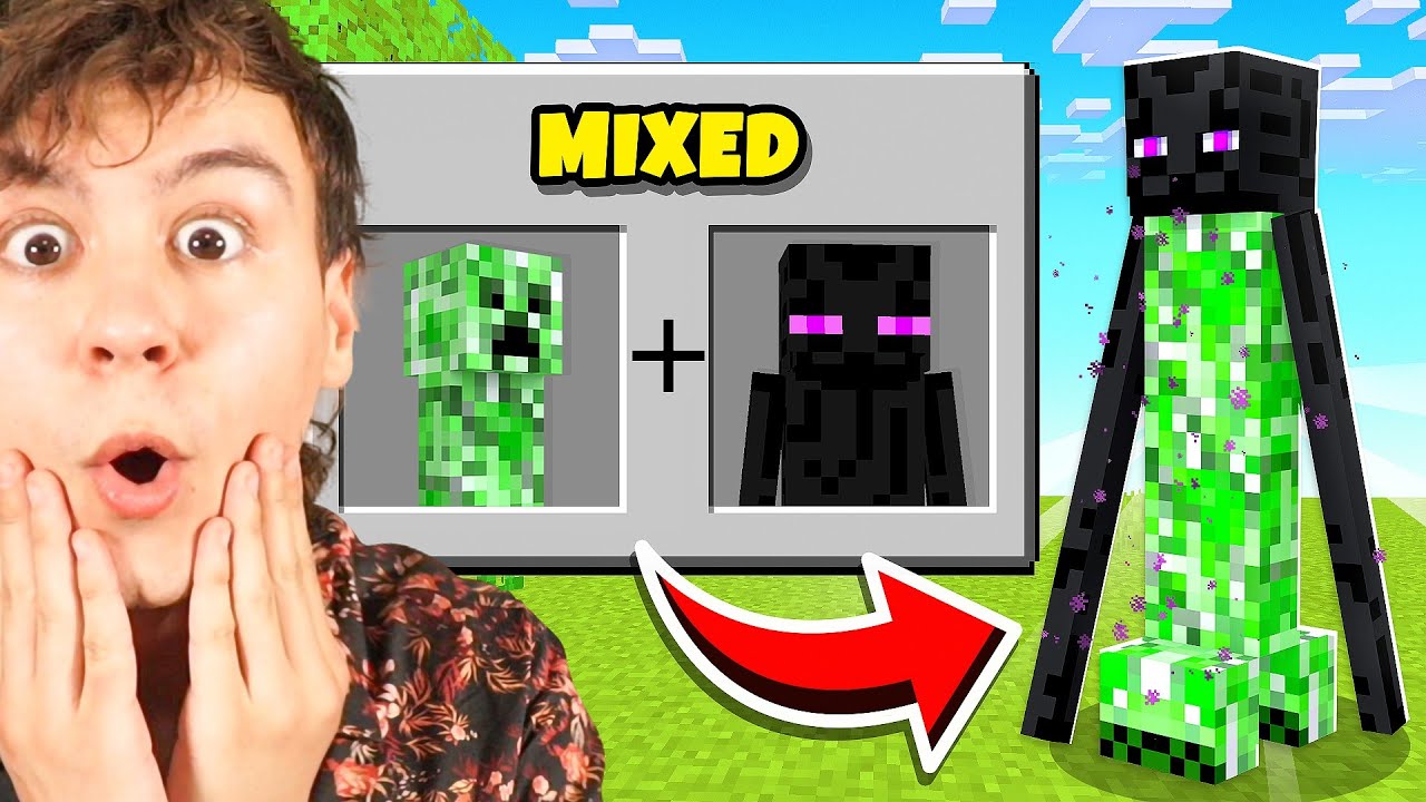 MINECRAFT, aber ich mixe ALLE MOBS ZUSAMMEN?!