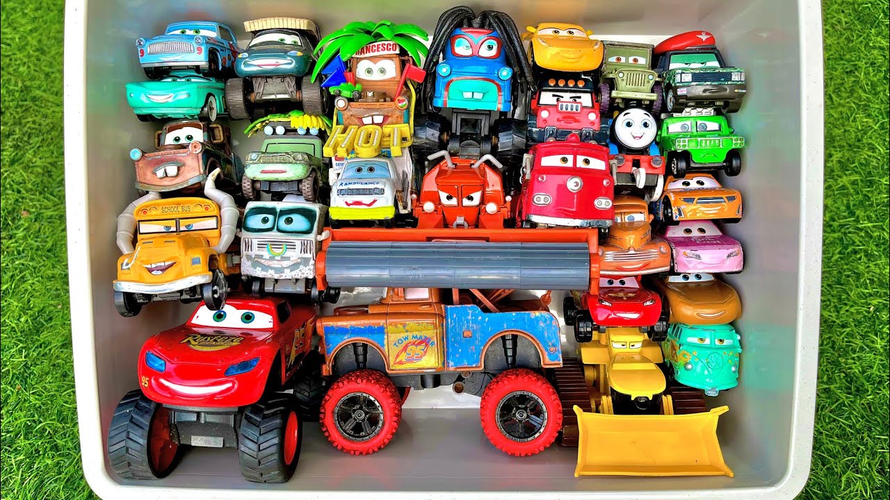 Disney Pixar Cars Unboxing Review | Lightning Mcqueen, Tow Mater, Doc Hudson, Sally Carrera, Cruz