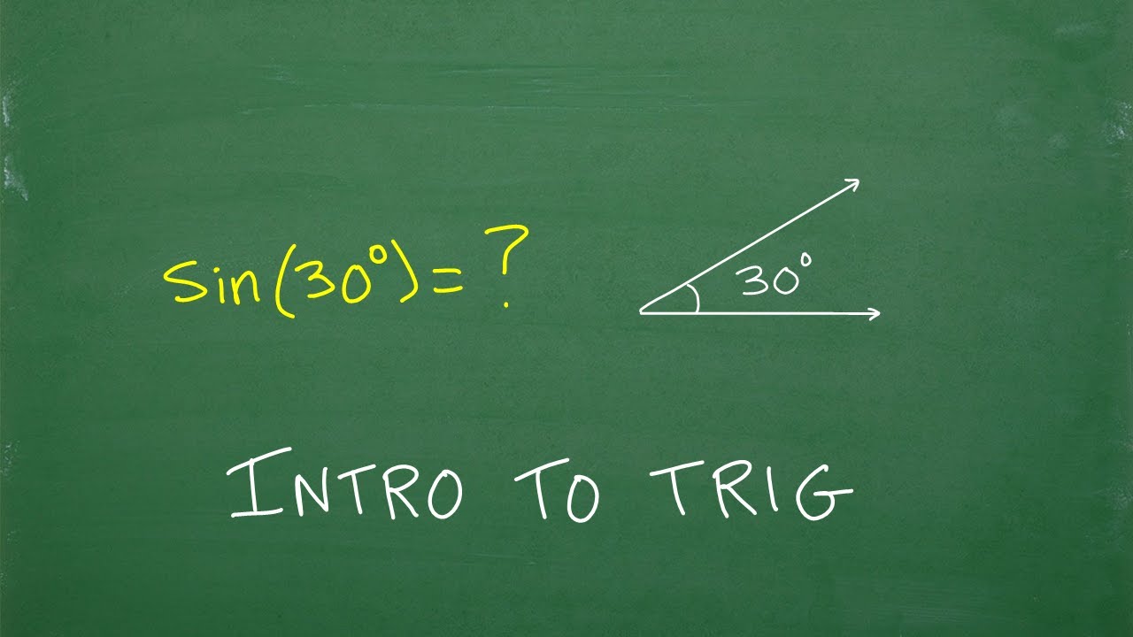 SIN(30 degree angle) =? Basic Trigonometry
