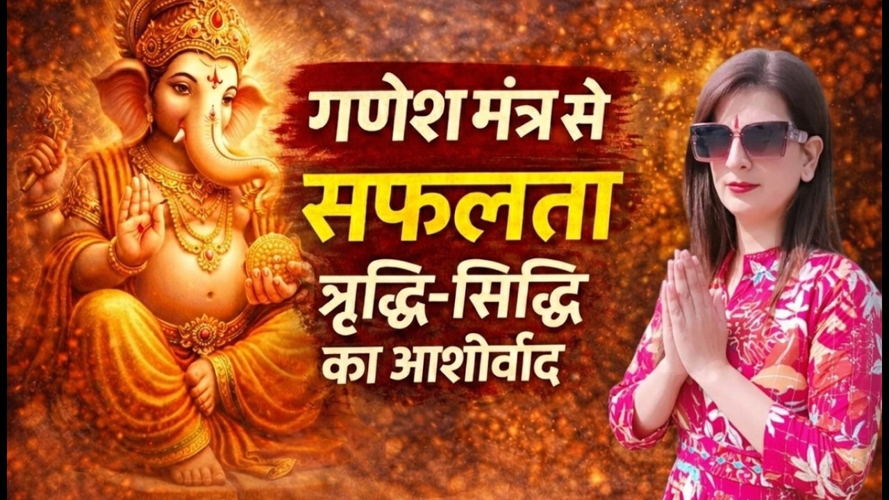 गणेश मंत्र से सफलता 🙏 ऋद्धि-सिद्धि का चमत्कारी आशीर्वाद!|ॐ गं गणपतये नमः|#ganesh