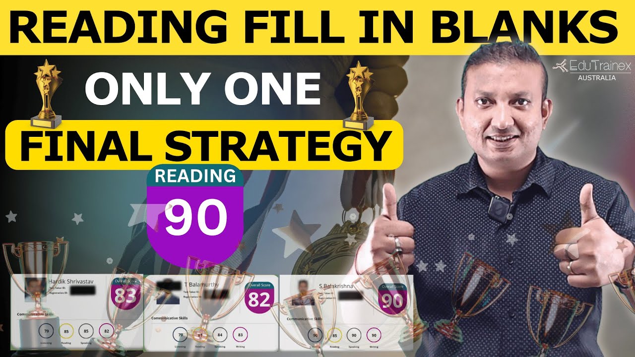 Reading Fill In Blanks Like a PRO with ONE Strategy | Edutrainex PTE