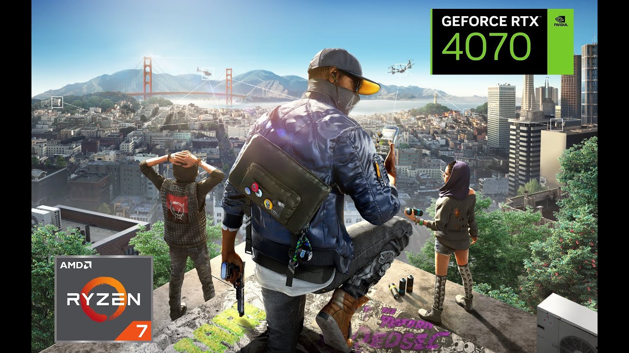 Watch Dogs 2 | RTX 4070 | 4K, 1440p, 1080p | Ryzen 7 5700X | PC Performance
