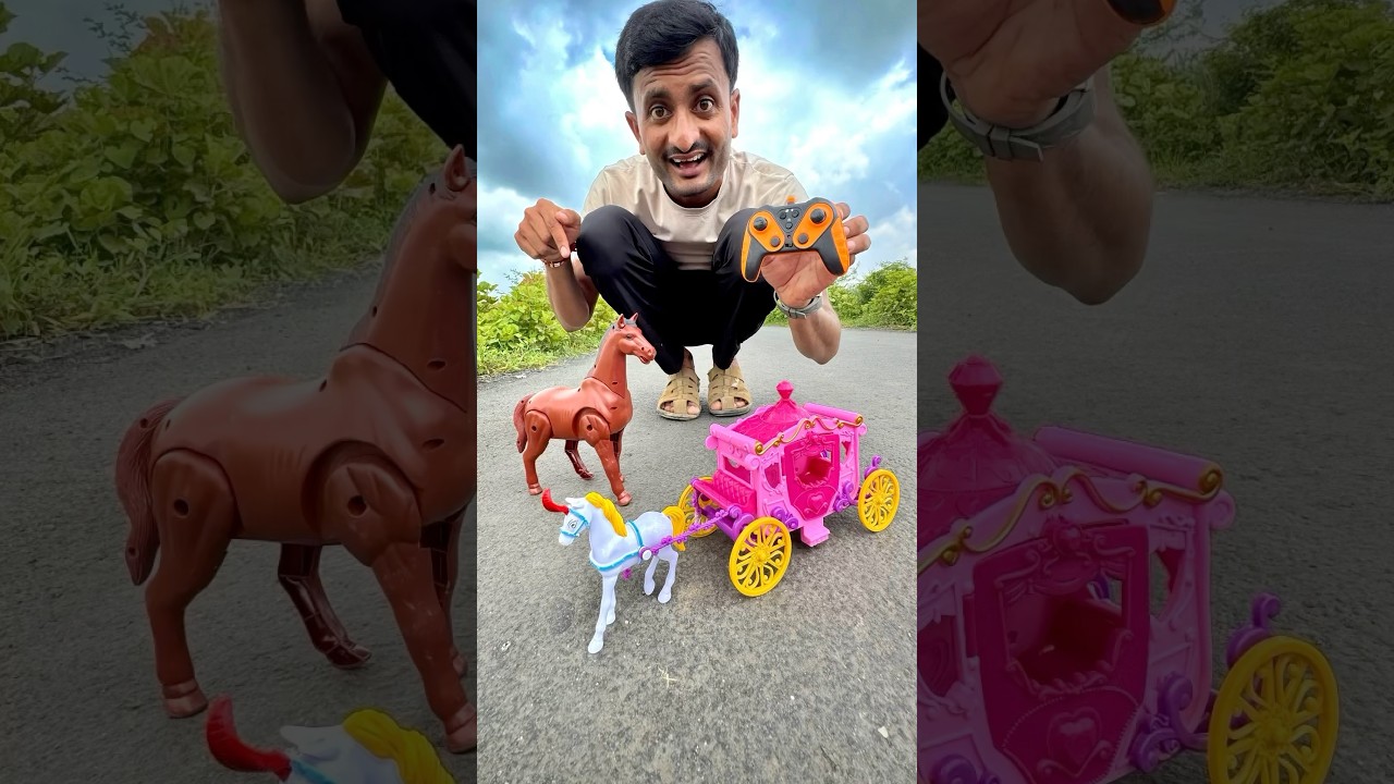 Rc horse carriage vs rc horse testing | remote control horse animal