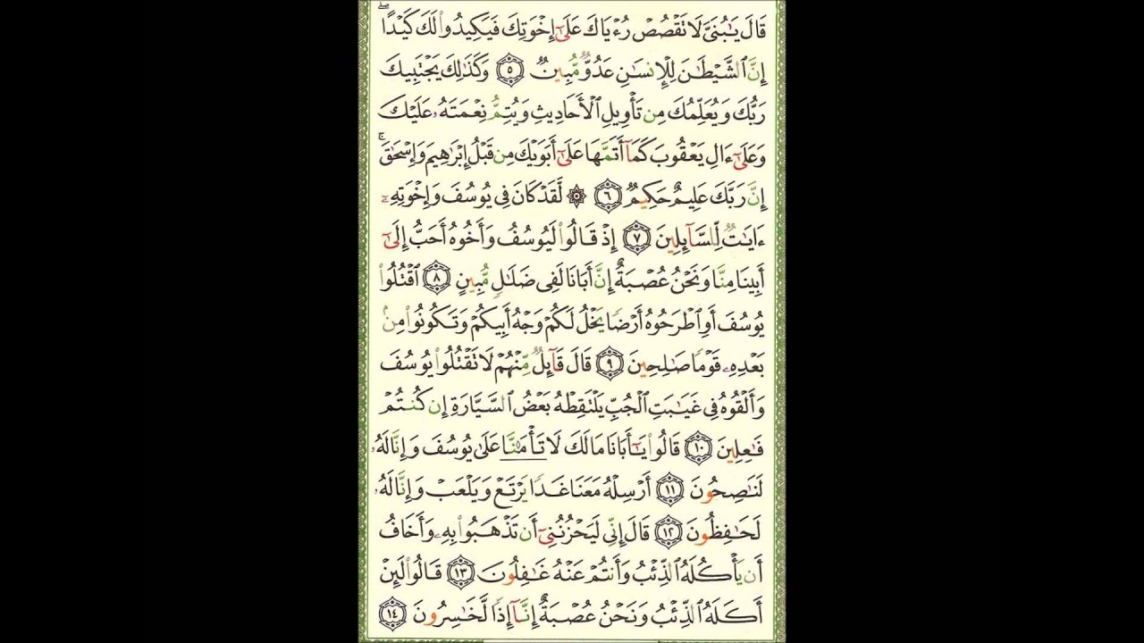 Video (118) --- هود آية 118 الى يوسف آية 14
