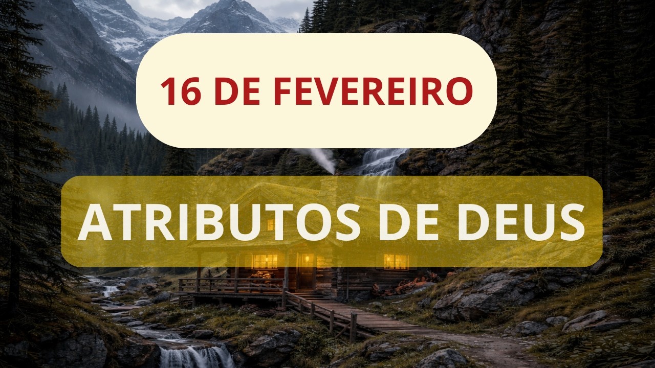 16 DE FEVEREIRO ATRIBUTOS DE DEUS