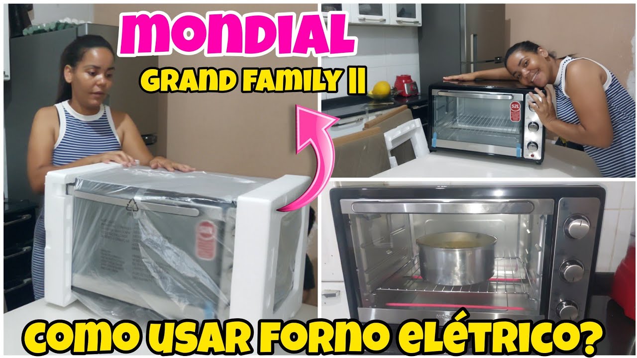 como usar forno elétrico? mondial grande family || 52 litros