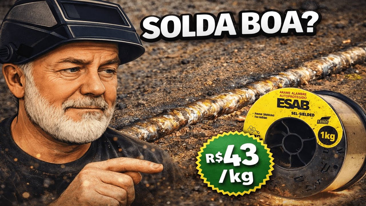 ESAB Sem Gás: Arame Caro? Solda Boa? Teste Real!