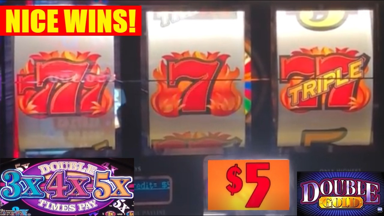 High Limit 3 Reel slots! Double Gold + Double 3x 4x 5x Times Pay + Triple Hot Ice slot play!