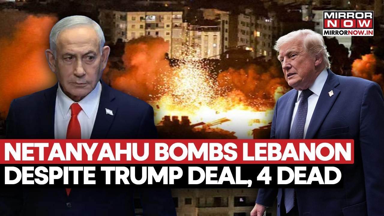 Netanyahu Bombs Lebanon Despite Trump's Iran Deal, Strikes Nabatieh | 4 Killed As Tensions Escalate