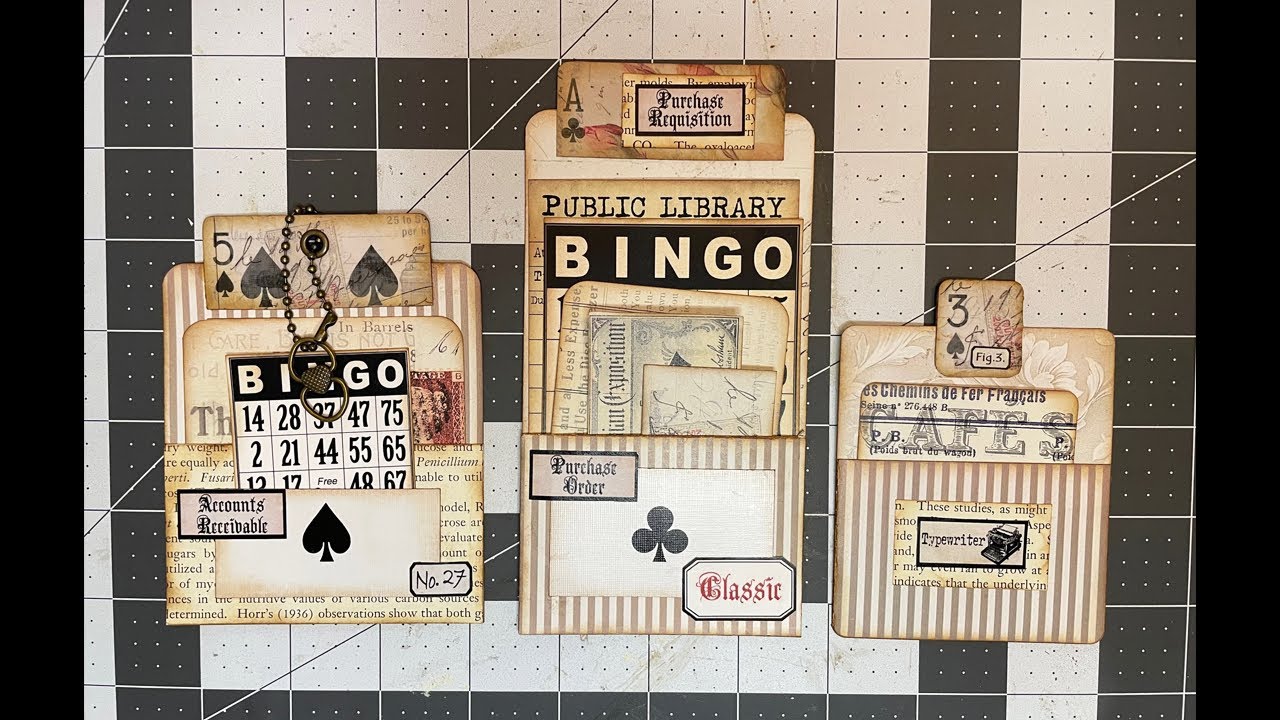 Quick Overview: Altered Playing Card Tabs and Pockets - Junk Journal Ephemera