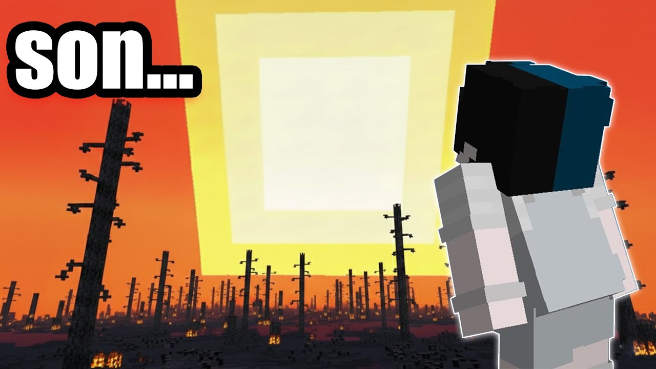 Minecraft Hardcore'da GÜNEŞ Kıyametinde 100 Gün!
