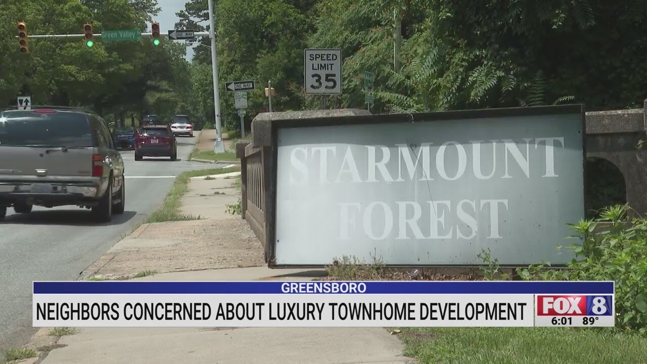 Greensboro neighbors concerned about luxury townhome development