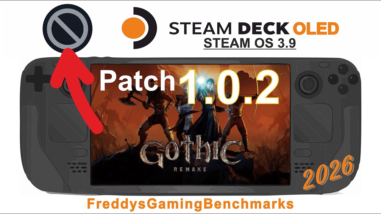 Gothic 1 Remake (Patch 1.0.2) on Steam Deck OLED with Steam OS 3.9