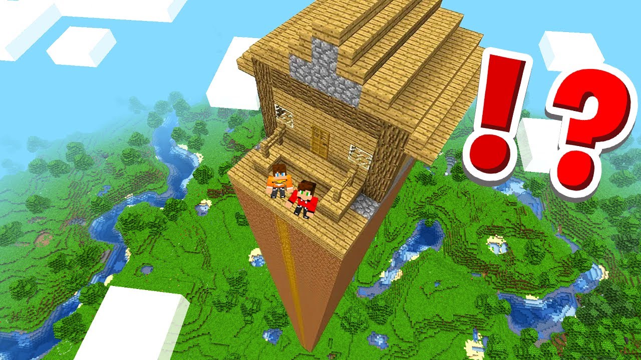 WYBUDOWALIŚMY DOM NA NAJWYŻSZEJ WIEŻY w Minecraft!