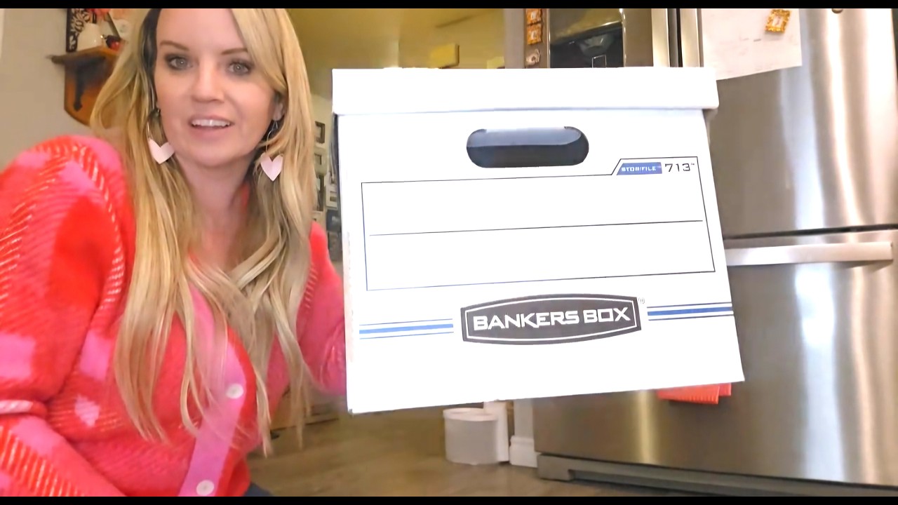 Bankers Box, 12 Pack File Storage Boxes with Lid