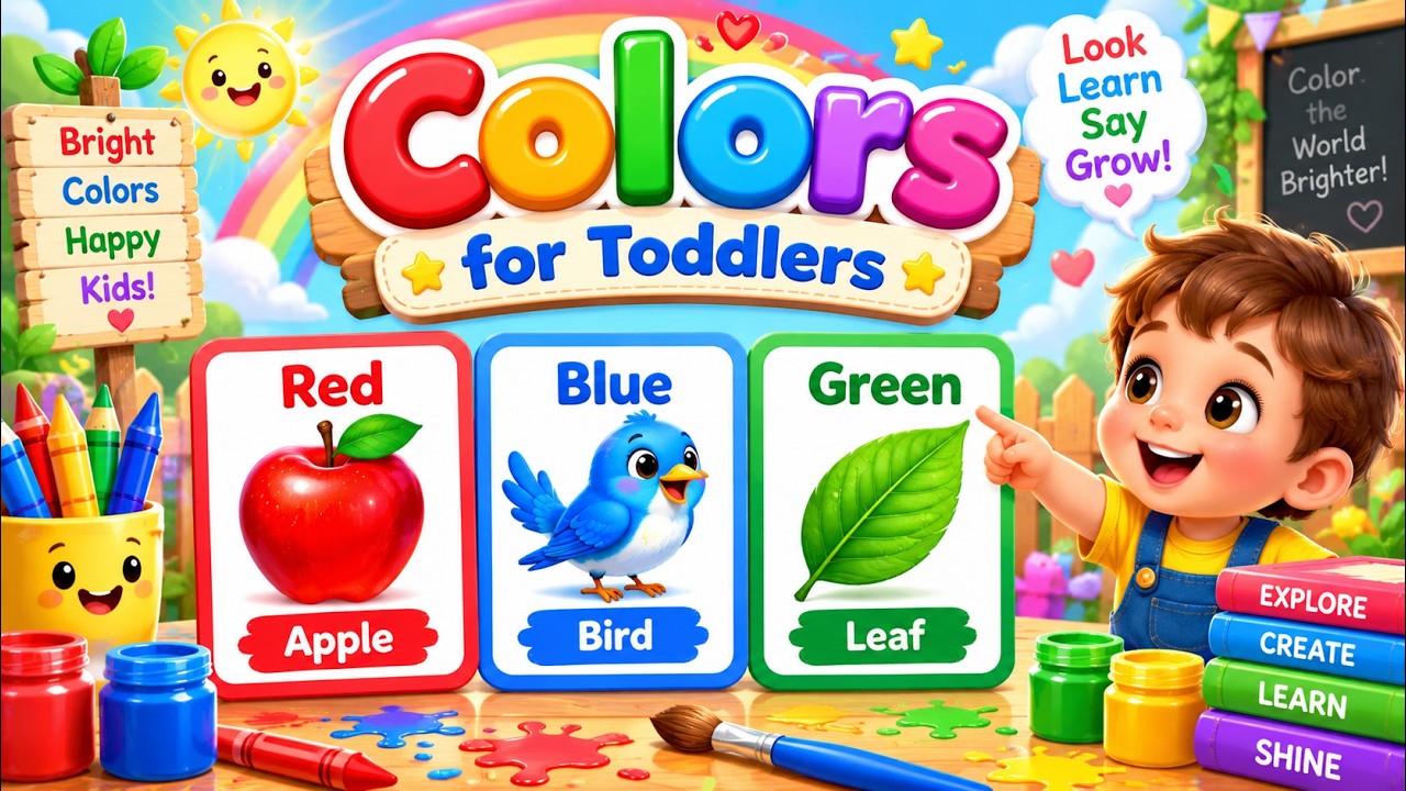 Learning Colors for Toddlers | Learn to Identify Colors for Kindergarten and Preschoolers