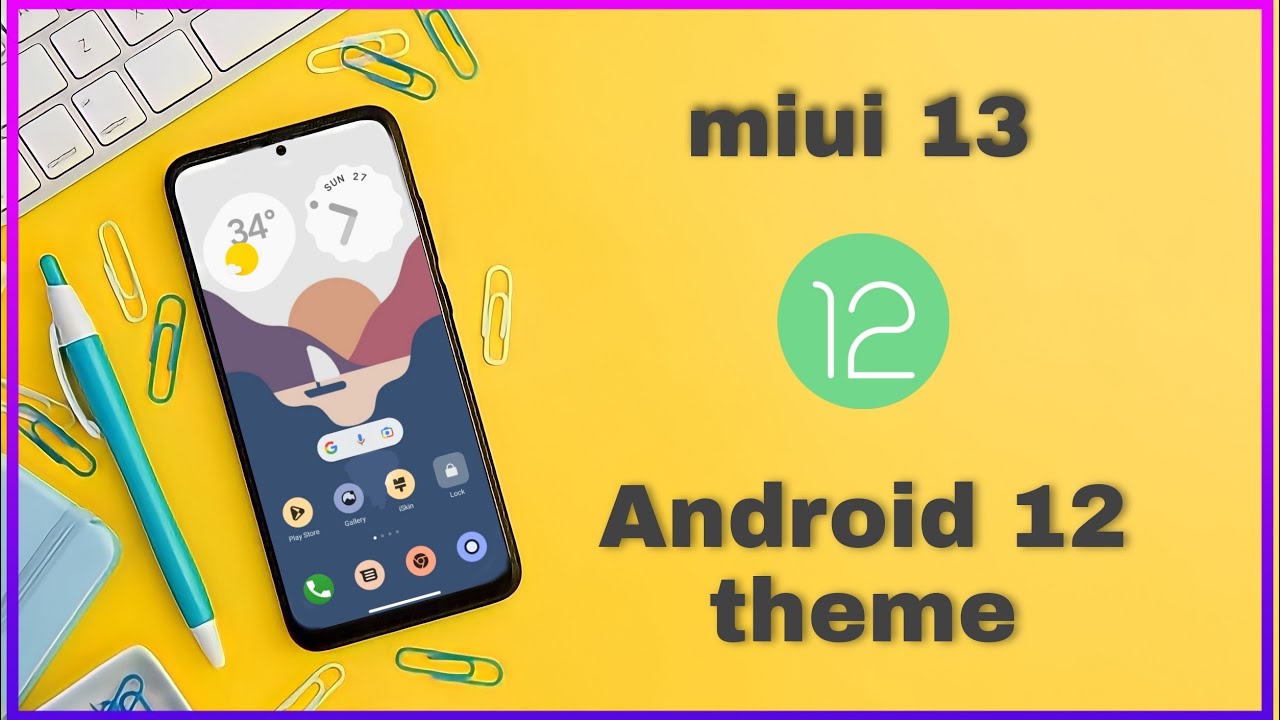 Best miui 13 Android 12 theme themed icons/lock screen#miui #bestmiui12_5theme Android12theme