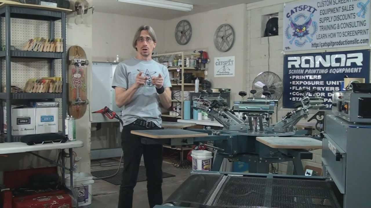 Manual Screen Printing Shop Set Up Tour