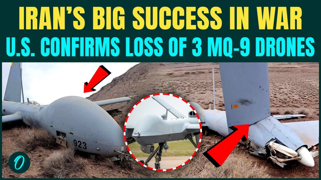 Iran SHOOTS 3 U.S MQ-9 Reaper Drones Mid-Air? IRGC&rsquo;s CHILLING Footage | U.S Jets FLEE- Shahed FEAR?