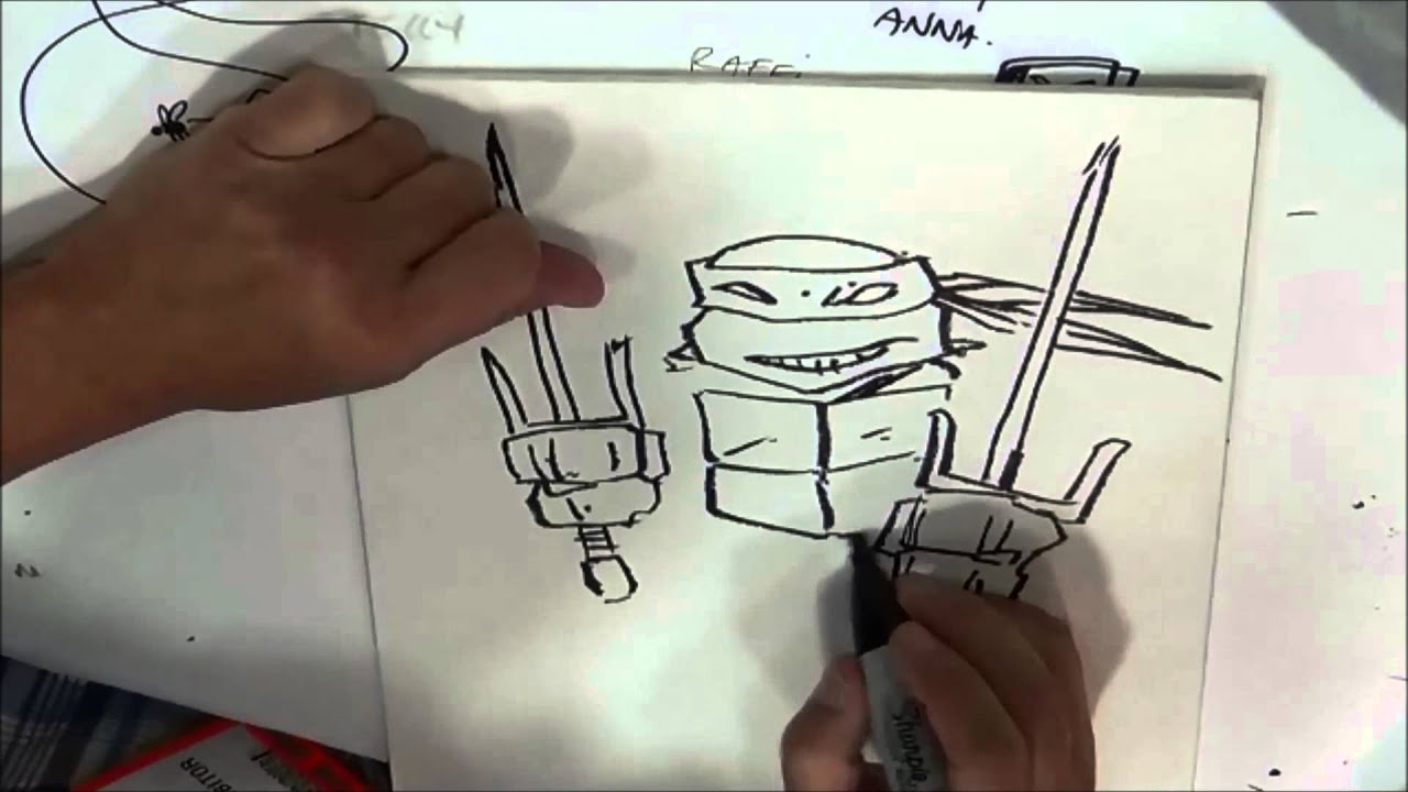 Kevin Eastman drawing Raphael