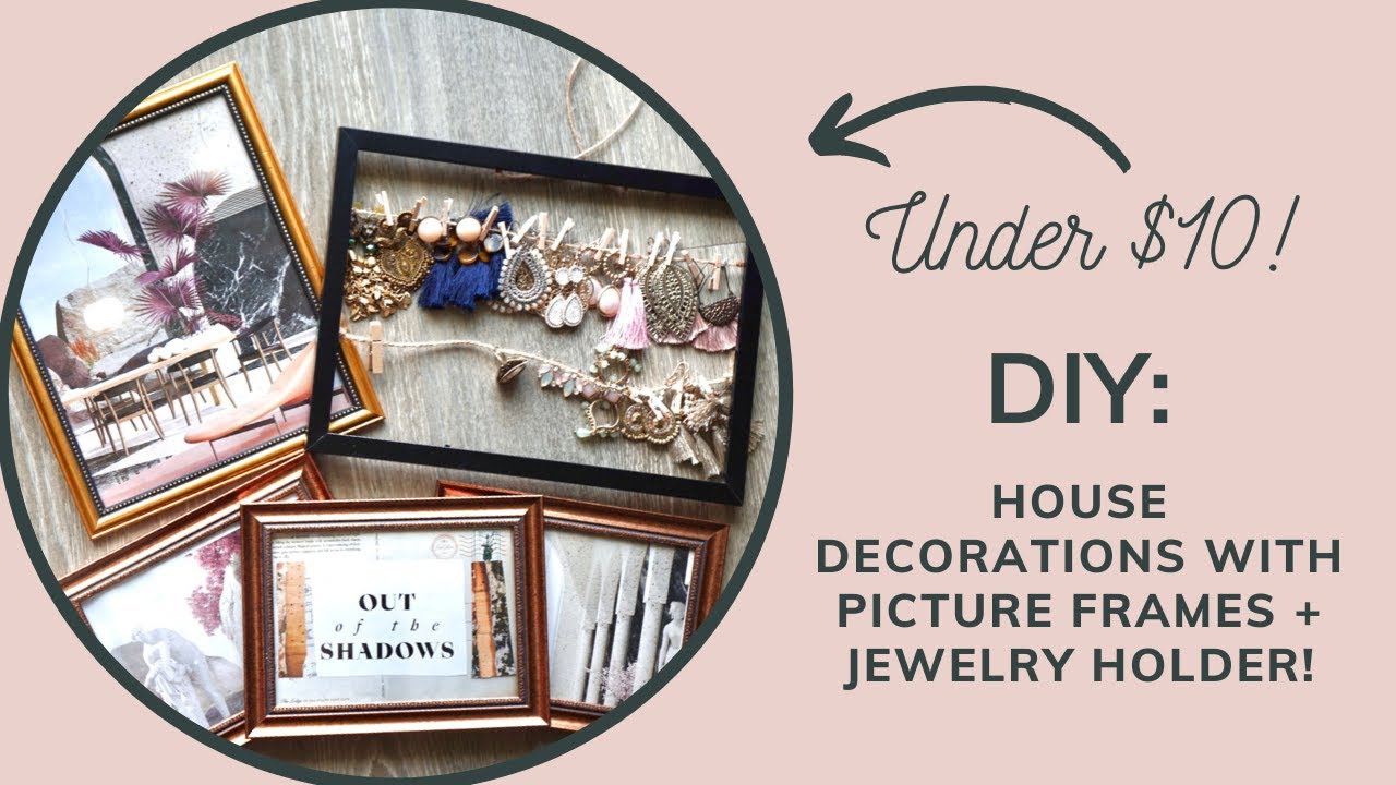 DIY APARTMENT DECORATIONS + JEWELRY HOLDER (UNDER $10!!!)
