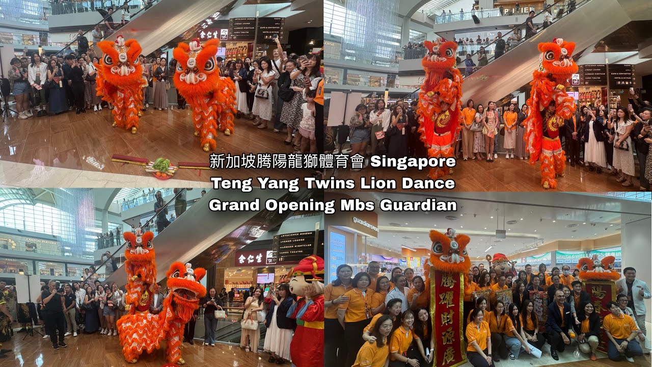 新加坡腾阳龙狮体育会 Singapore Teng Yang  Dragon & Lion Dance Association Grand Opening Guardian  23.01.26