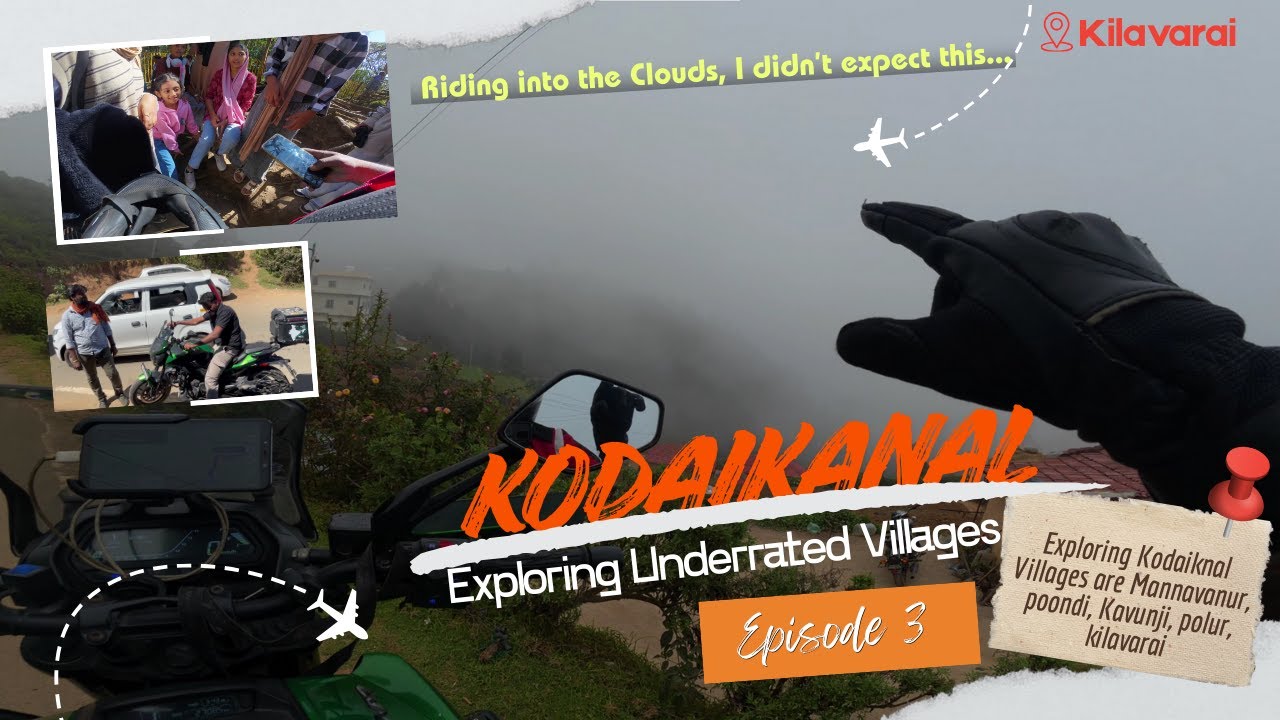 Kodaikanal to Kilavarai Bike Ride | Hidden Waterfall, Village Life & Fog | Episode 3 | Dominor400