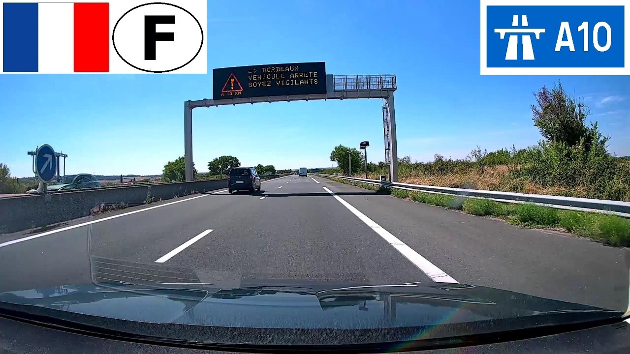 France: Autoroute A10 - Sortie 31 (St-Maixent-L'École) à Niort (Autoroute A83)